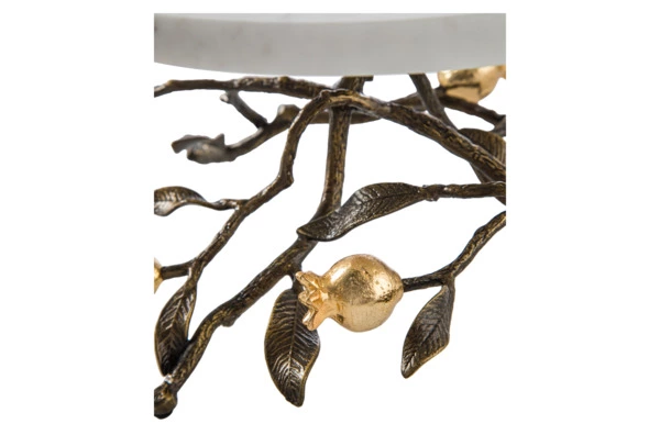 Блюдо для торта на ножке Michael Aram Гранат 28 см, мрамор