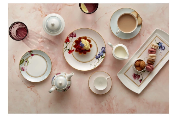 Сервиз чайный William Edwards Трельяж на 6 персон 21 предмет №2, фарфор костяной