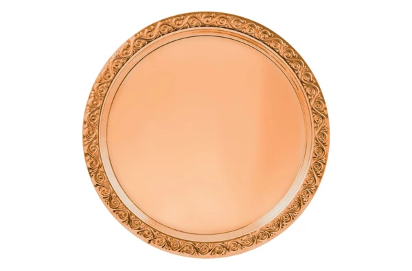 Набор для хлеба в футляре Кольчугинский мельхиор Фамильный, нож, доска и поднос, медь