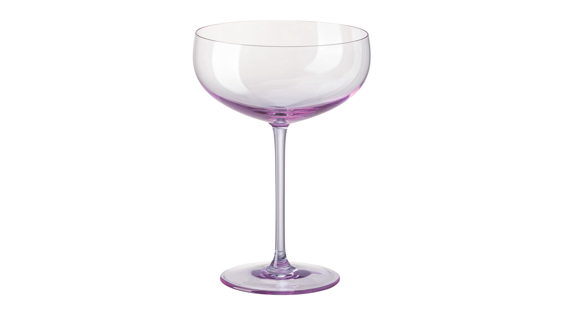 Набор креманок для шампанского Rosenthal Турандот 220 мл, стекло, розовый, 6 шт