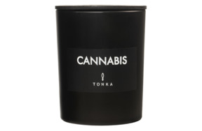 Свеча ароматическая Tonka Black matt Cannabis 250 мл