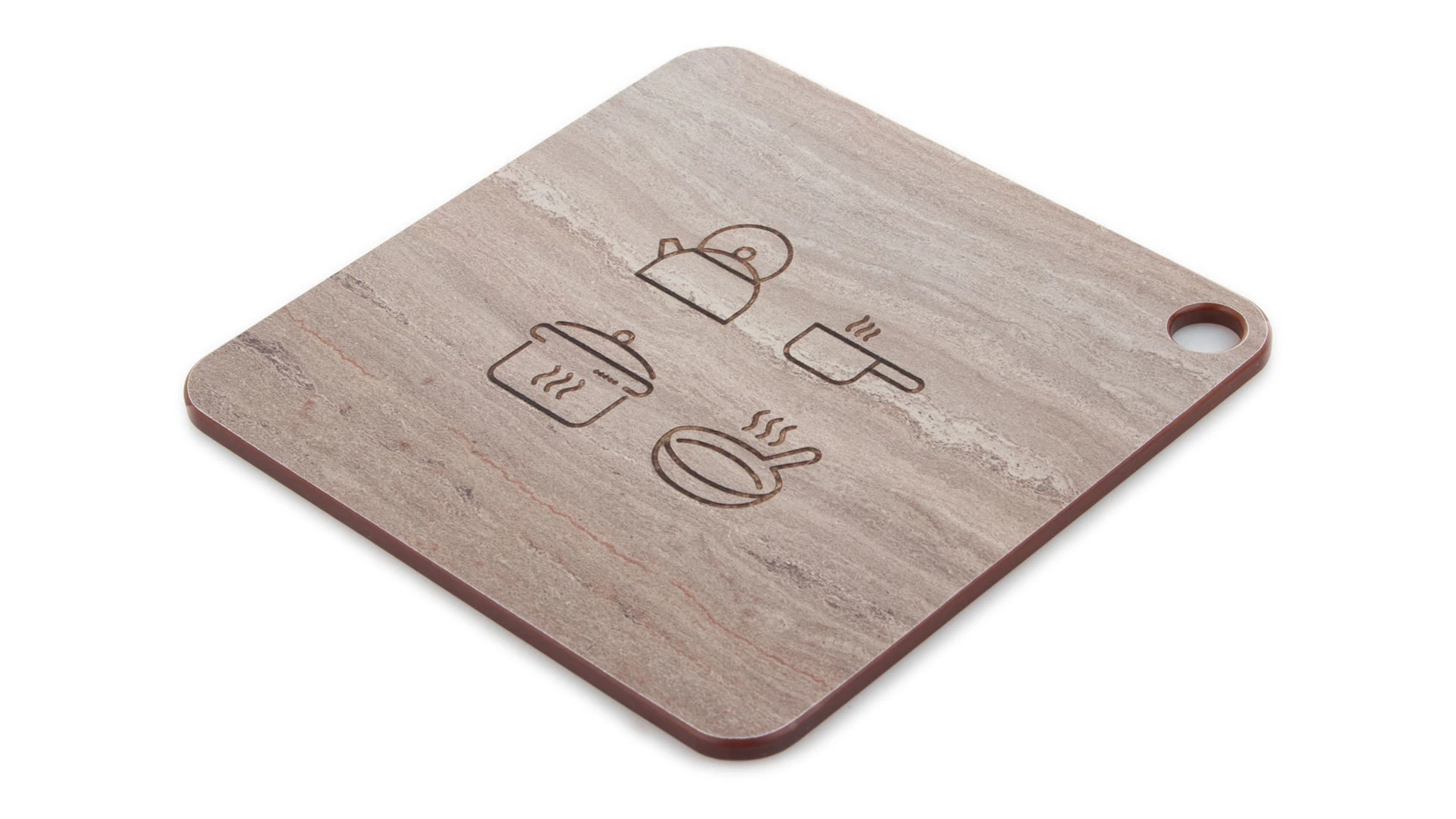 Подставка под горячее ComposeEat Fashion 18х18 см, композит, капучино