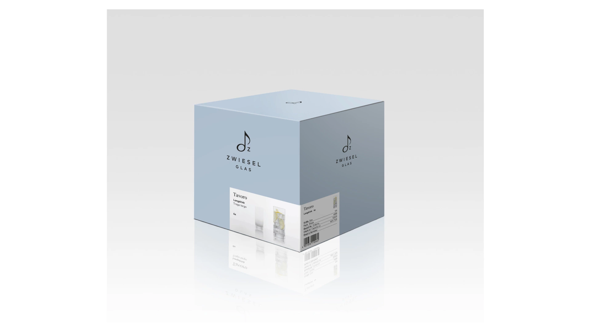 Набор стаканов для воды Zwiesel Glas Таворо 490 мл, 4 шт, стекло