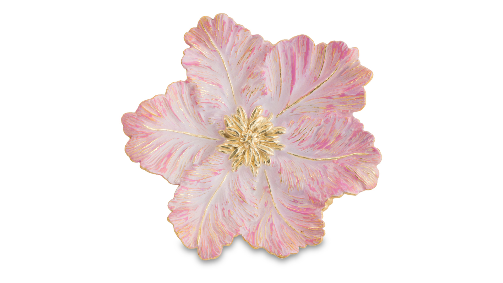 Блюдо-лист Michael Aram Тюльпан 17,5 см, сталь нержавеющая, розовое