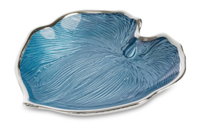 Чаша Argenesi  Foglia 15 см, небесно-голубая, стекло