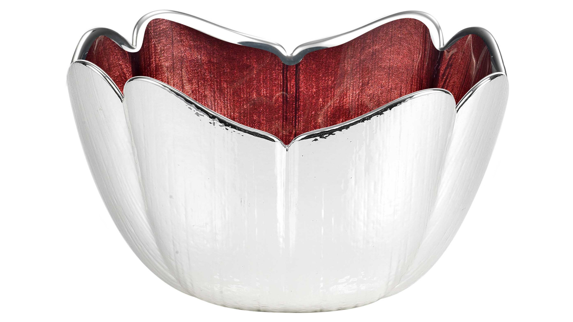 Чаша Argenesi Tulipano 18х9,5 см, красная, стекло