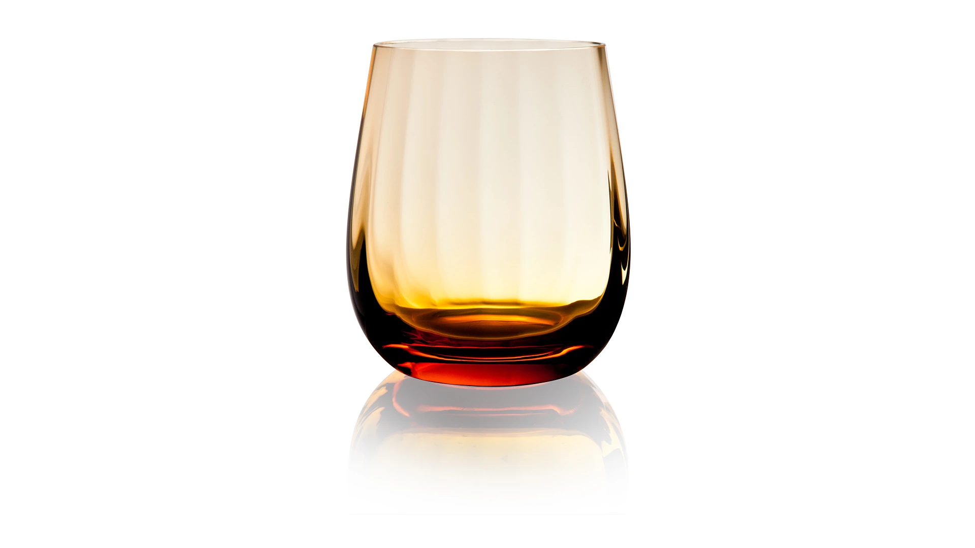 Набор стаканов для виски Moser Оптик 360 мл, 2 шт, желтый, топаз, п/к