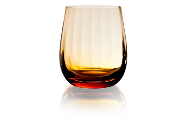 Набор стаканов для виски Moser Оптик 360 мл, 2 шт, желтый, топаз, п/к