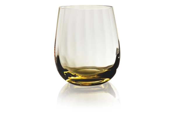 Набор стаканов для виски Moser Оптик 360 мл, 2 шт, желтый, топаз, п/к