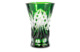 Набор ГХЗ Царский графин с пробкой,  стакан 6 шт, хрусталь, зеленый