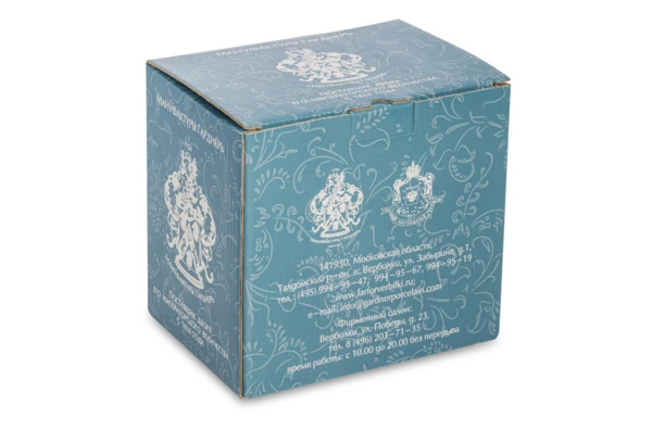 Чашка чайная с блюдцем Франц Гарднер в Вербилках Шахерезада 270 мл, фарфор твердый