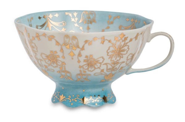 Чашка чайная с блюдцем Франц Гарднер в Вербилках Шахерезада 270 мл, фарфор твердый