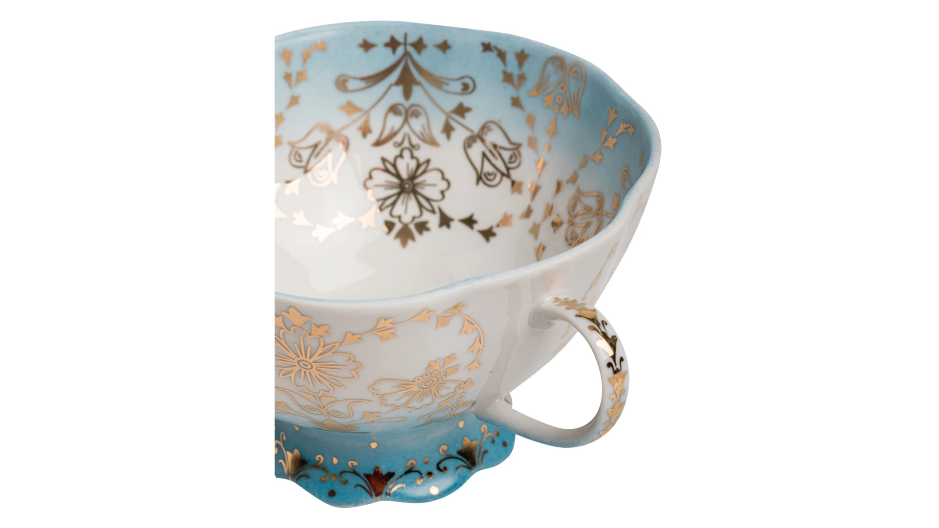 Чашка чайная с блюдцем Франц Гарднер в Вербилках Шахерезада 270 мл, фарфор твердый