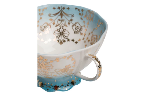 Чашка чайная с блюдцем Франц Гарднер в Вербилках Шахерезада 270 мл, фарфор твердый