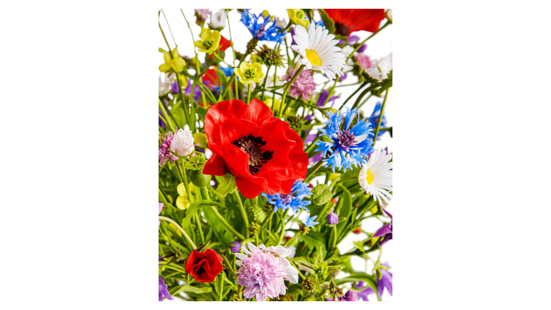 Композиция из холодного фарфора Полевой в лукошке - купить за 462000 ...