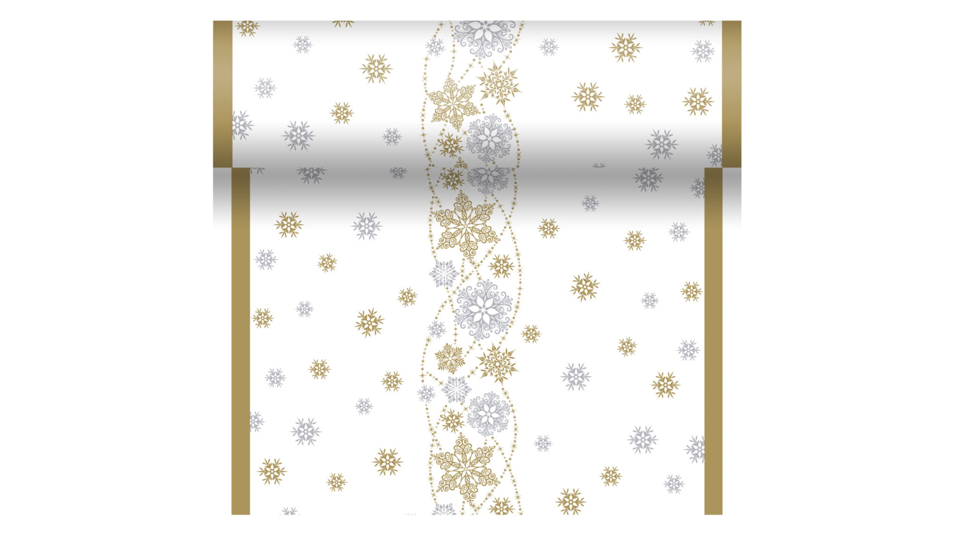 Скатерть рулонная Duni Tete-a-Tete D-Cel Snow Glitter White 0.4х4,8 м ...