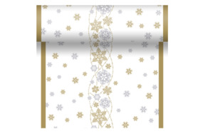 Скатерть рулонная Duni Tete-a-Tete D-Cel Snow Glitter White 0.4х4,8 м, целлюлоза-sale