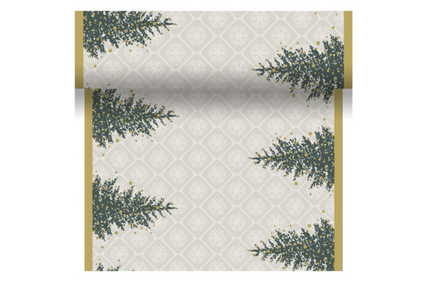 Скатерть рулонная Duni Tete-a-Tete D-Cel Trees in Gold 0.4х4,8 м ...