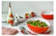 Салатник круглый WO HOME VALENCIA 25х23х11,5 см, пластик, красный