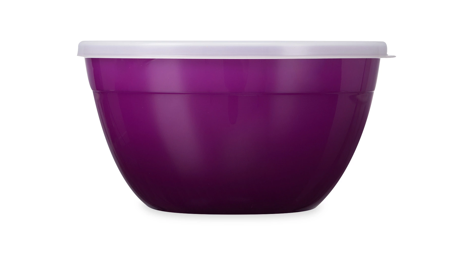 Миска для смешивания с крышкой WO HOME VALENCIA 20,5х11 см, 2 л, пластик, фиолетовая