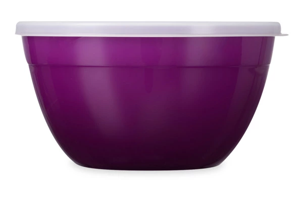 Миска для смешивания с крышкой WO HOME VALENCIA 20,5х11 см, 2 л, пластик, фиолетовая