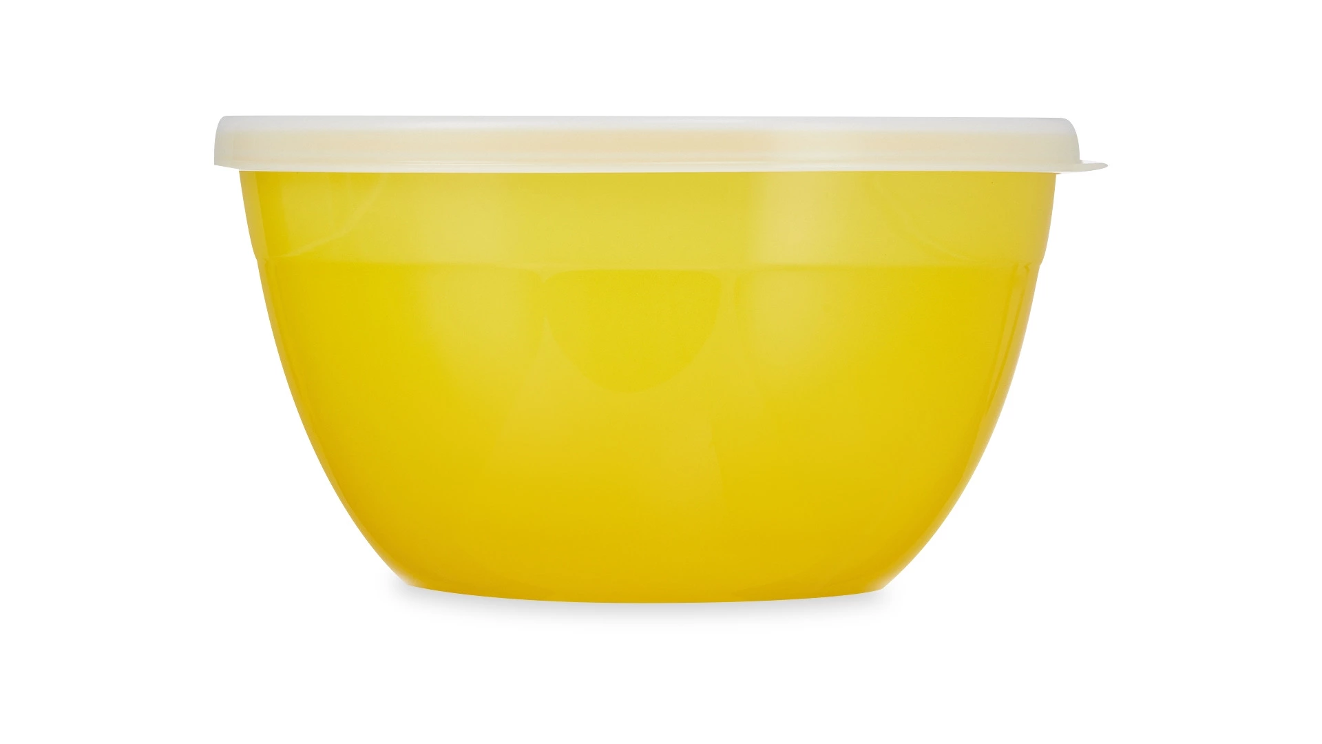 Миска для смешивания с крышкой WO HOME VALENCIA 17,5х9,5 см, 1,2 л, пластик, желтая