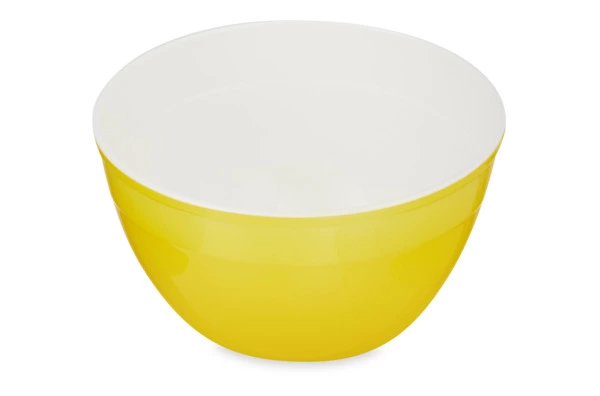 Миска для смешивания с крышкой WO HOME VALENCIA 17,5х9,5 см, 1,2 л, пластик, желтая