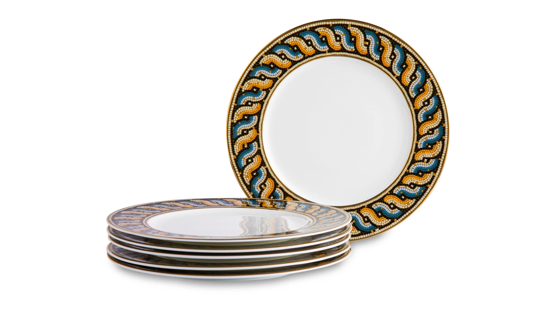 Набор тарелок обеденных Mix&Match Home Олимп 27 см, 6 шт, фарфор