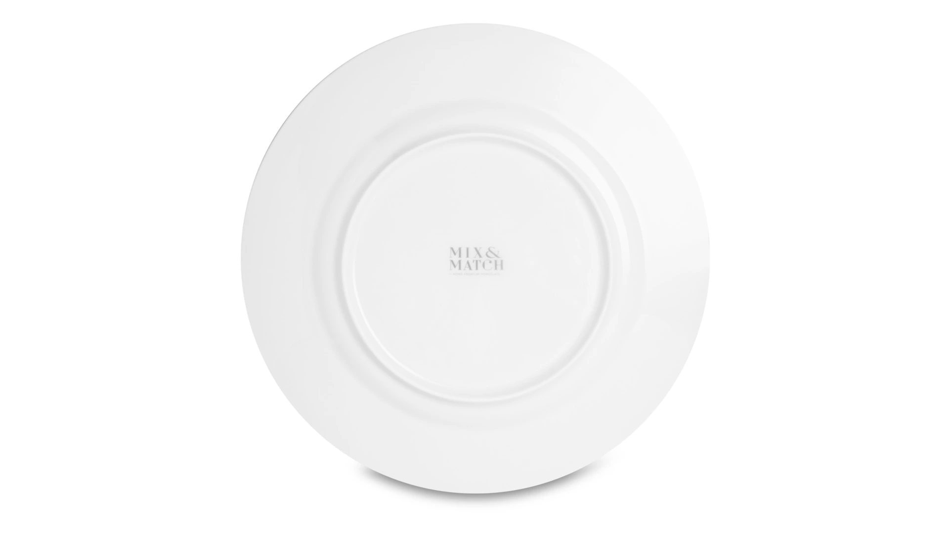 Набор тарелок обеденных Mix&Match Home Олимп 27 см, 6 шт, фарфор