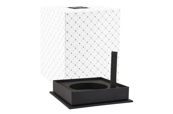 Стакан с подстаканником в футляре Кольчугинский мельхиор 70 лет Советский с чернением и позолотой, н