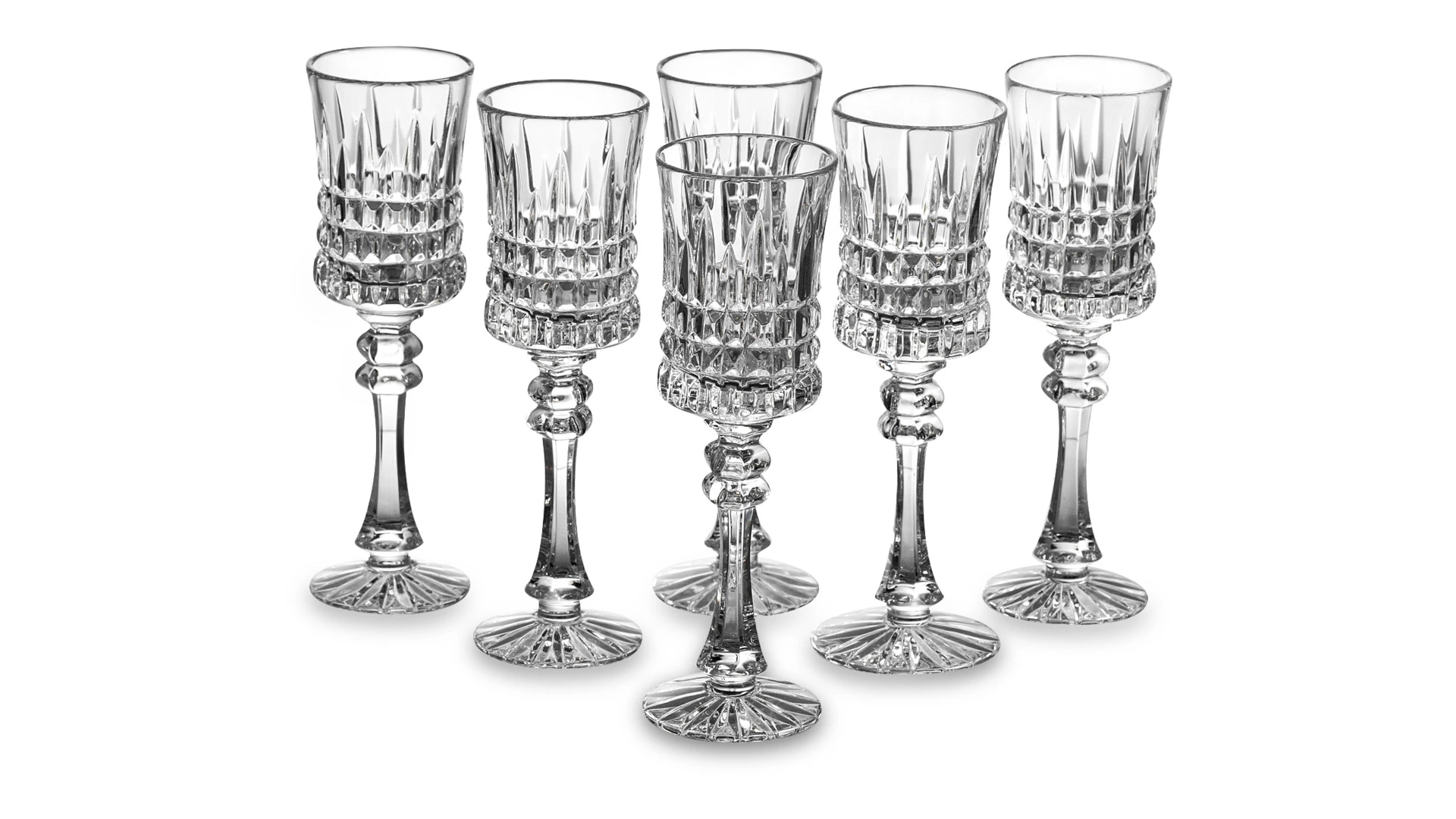 Набор рюмок ГХЗ Шведка Медовый спас 60 мл, хрусталь