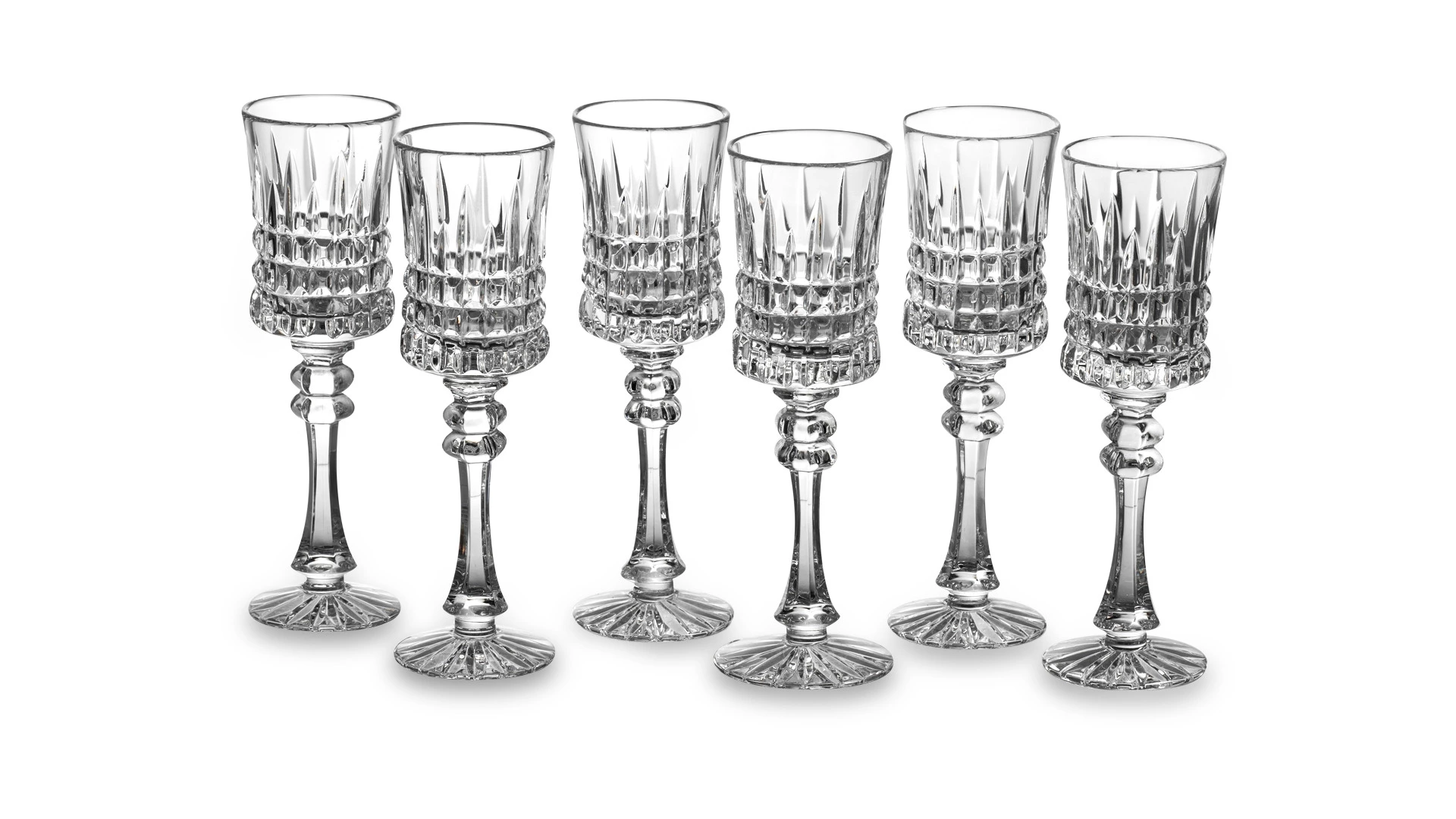 Набор рюмок ГХЗ Шведка Медовый спас 60 мл, хрусталь