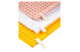 Набор полотенец кухонных WO HOME VALENCIA 50х70 см, 3 шт, хлопок, белый, желтый, розовый, п/к