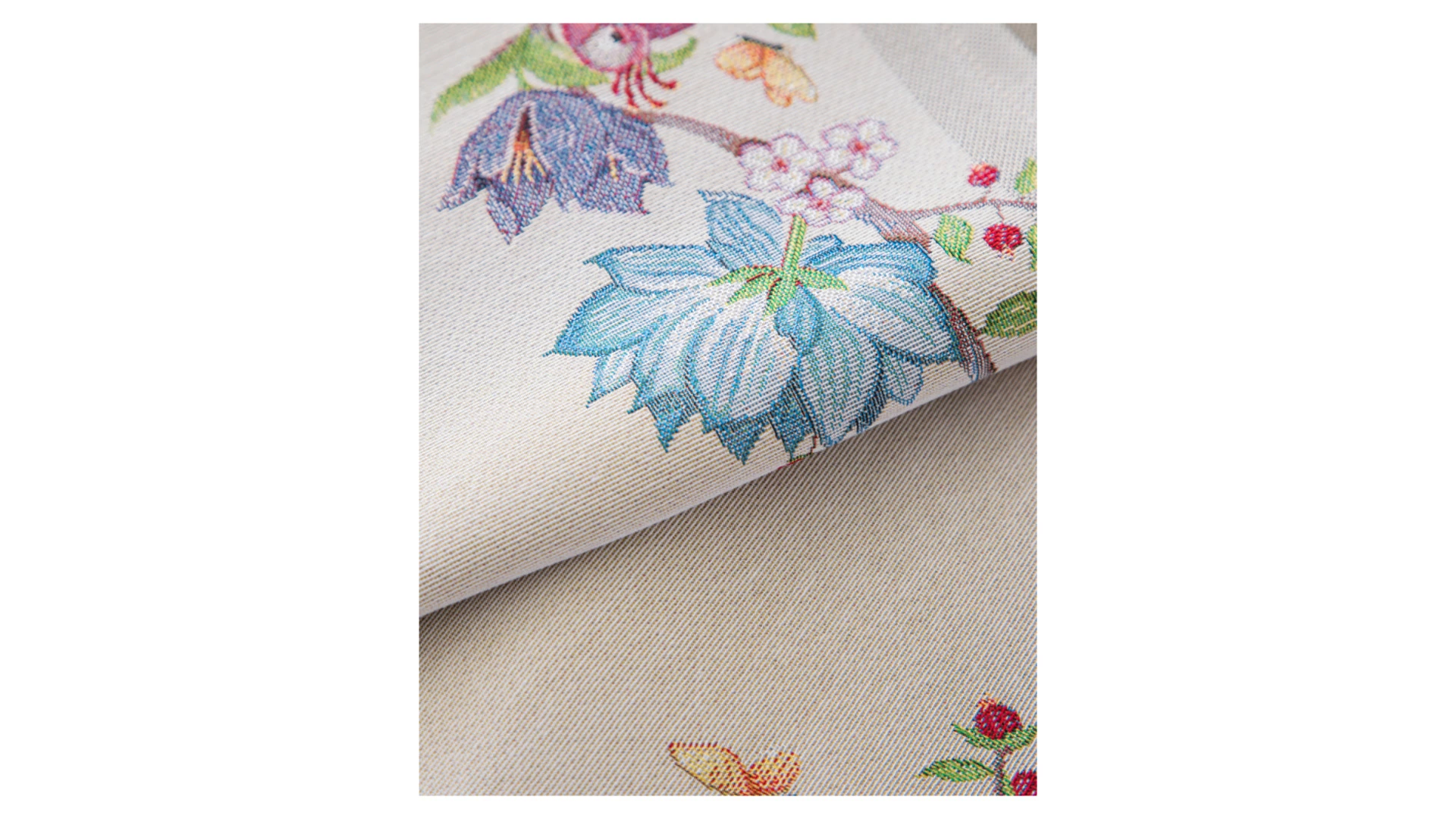 Дорожка для стола Mix&Match Home Магнолия 44х140 см, гобелен, бежевая