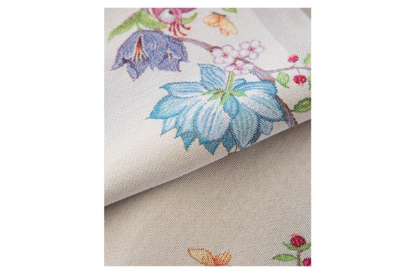 Дорожка для стола Mix&Match Home Магнолия 44х140 см, гобелен, бежевая