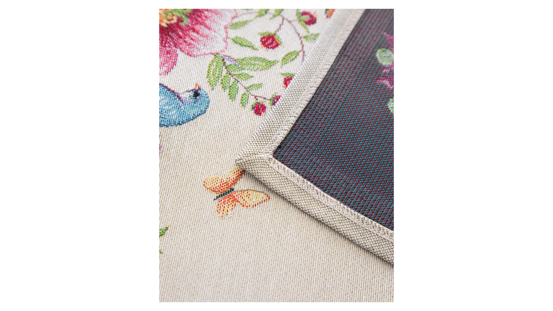 Дорожка для стола Mix&Match Home Магнолия 44х140 см, гобелен, бежевая