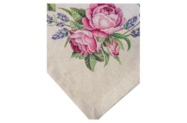 Дорожка для стола Mix&Match Home Розовое утро 44х140 см, гобелен, бежевая