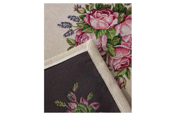 Дорожка для стола Mix&Match Home Розовое утро 44х140 см, гобелен, бежевая