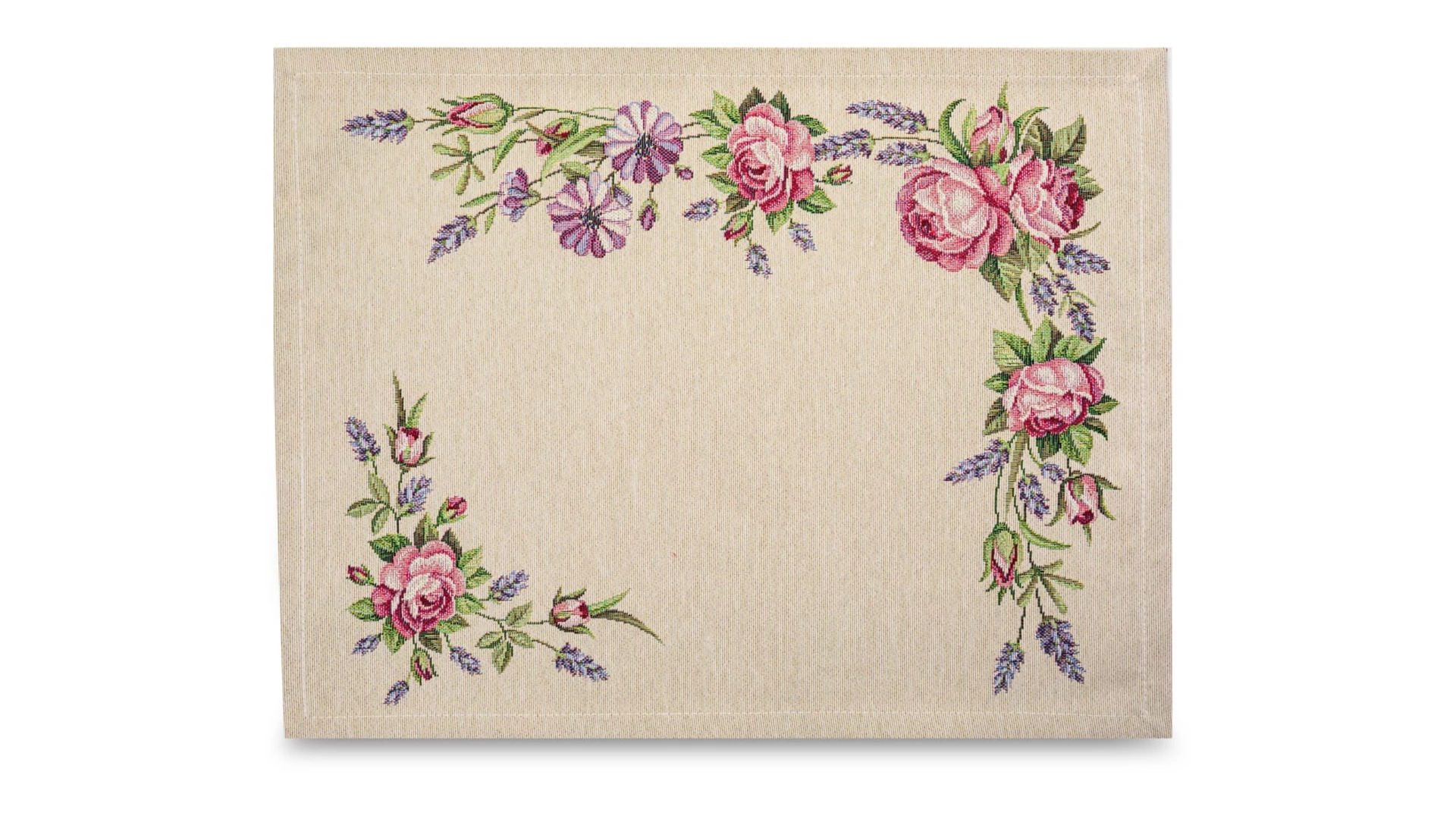 Набор салфеток сервировочных Mix&Match Home Розовое утро 35х45 см 2 шт, гобелен, бежевый