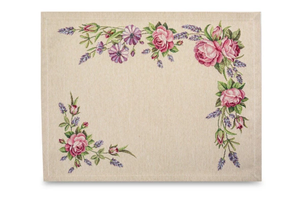 Набор салфеток сервировочных Mix&Match Home Розовое утро 35х45 см 2 шт, гобелен, бежевый