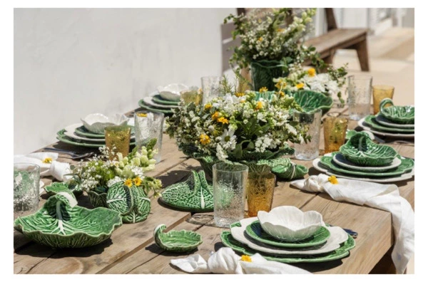 Блюдо для закусок Bordallo Pinheiro Капуста 28 см, керамика