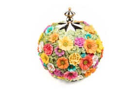 Фигурка Mackenzie-Childs Flower power Тыква 27х38 см, полирезина-sale