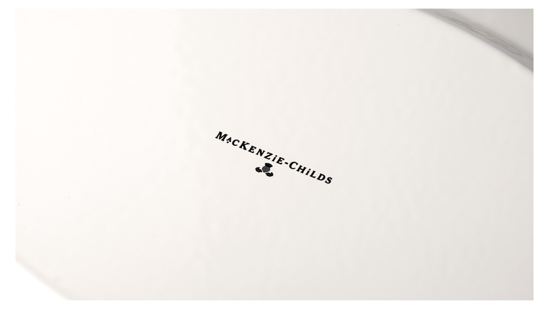 Блюдо овальное Mackenzie-Childs Countly Check 28x40 см, сталь нержавеющая-sale