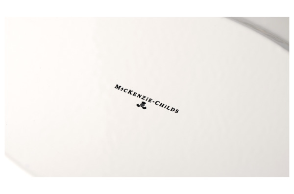 Блюдо овальное Mackenzie-Childs Countly Check 28x40 см, сталь нержавеющая-sale