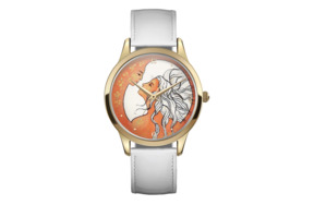 Часы наручные кварцевые Palekh Watch Свидание 4,2 см, белые, сталь нержавеющая, кожа натуральная