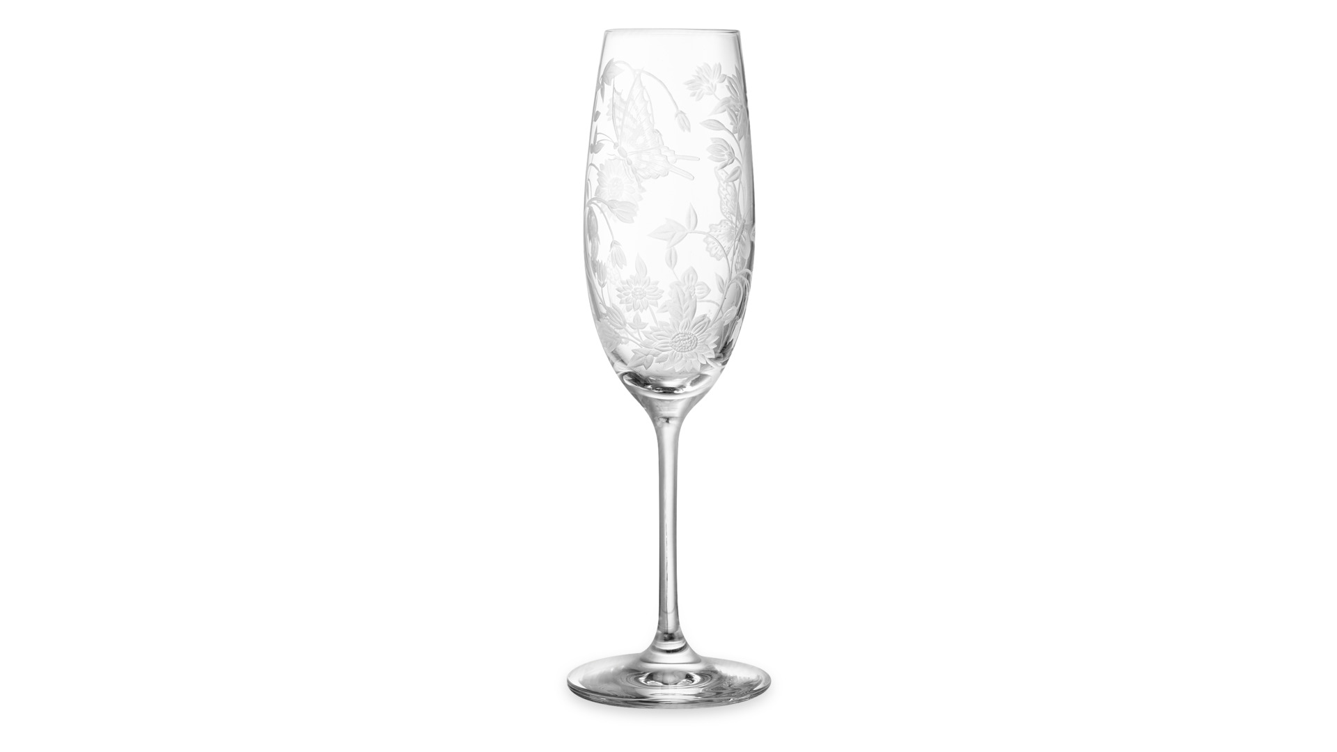 Набор бокалов для шампанского Zwiesel Glas Элеганс Цветы 228 мл, 2 шт, п/к