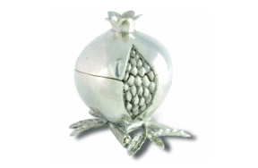 Чаша для специй с крышкой Vagabond House Гранат 8 см, олово