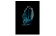 Ваза Lasvit Кристал Рок 43 см, стекло, голубая