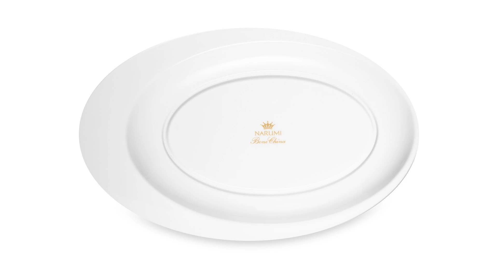 Блюдо овальное Narumi Золотая пыль 32 см, фарфор костяной