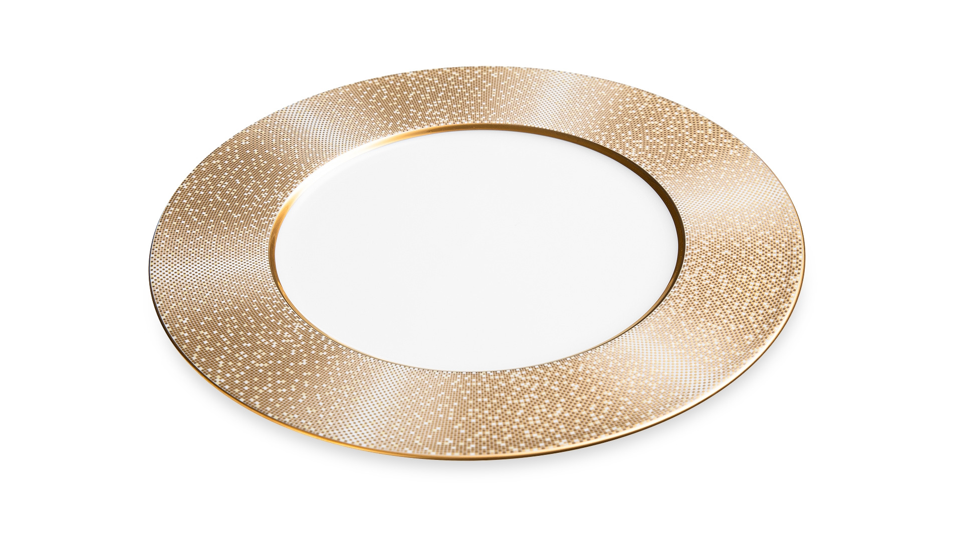 Тарелка обеденная Narumi Золотая пыль 27 см, фарфор костяной